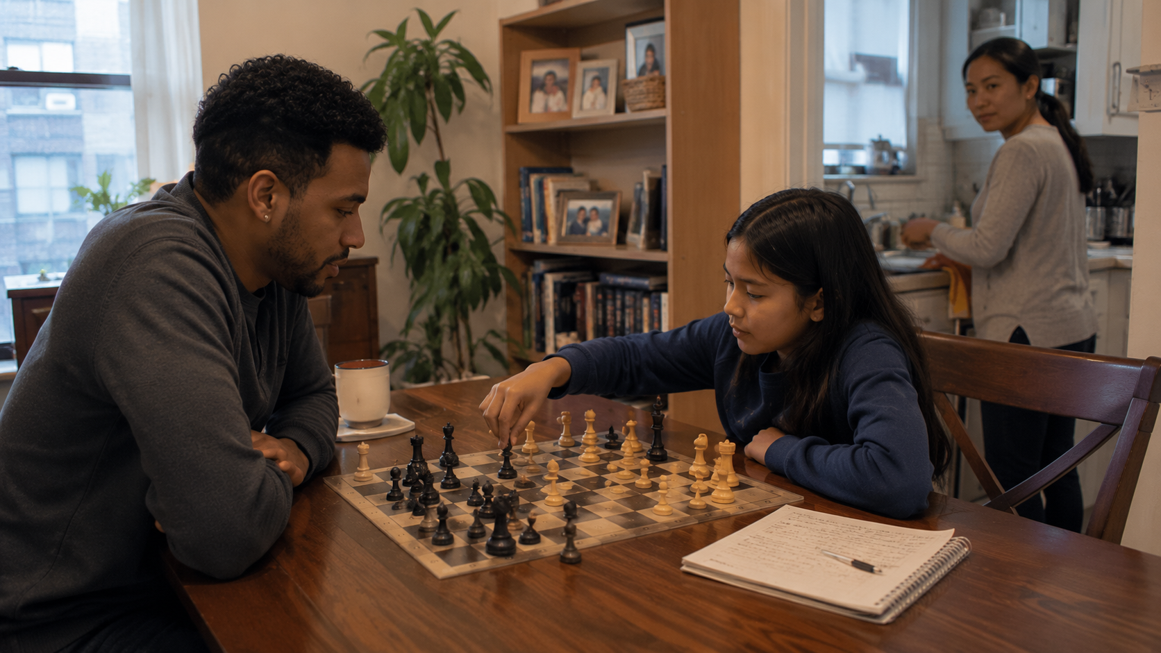 Private in-home chess lesson, a New York Chess Academy coaching session
