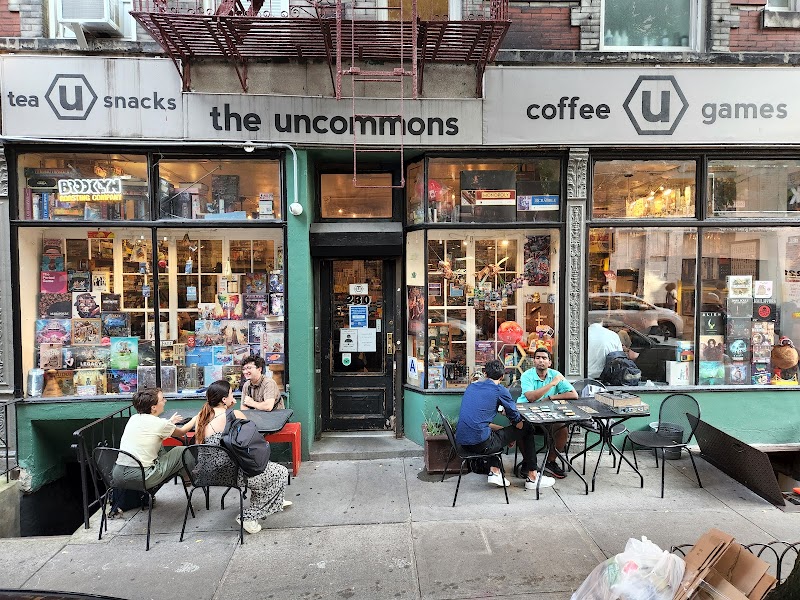Board game collection at The Uncommons café, Greenwich Village